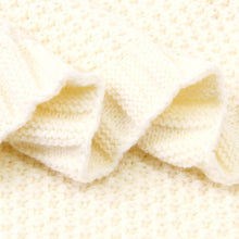 Load image into Gallery viewer, Knitted Baby Wrap Blanket Ivory - Bitsy-Boo Shop