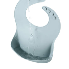 Load image into Gallery viewer, Waterproof Silicone Bucket Baby Bib | Blue