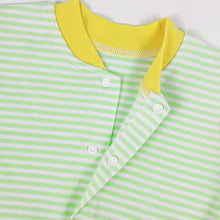 Load image into Gallery viewer, Bitsy-Boo Cotton Baby Long Sleeve Romper Greeny