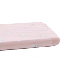 Load image into Gallery viewer, Cotton Pink Breathable and Hypoallergenic Baby Crib Fitted Sheet