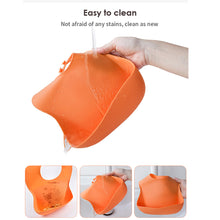 Load image into Gallery viewer, Waterproof Silicone Bucket Baby Bib | Purple