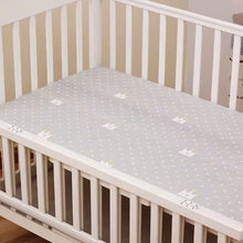 Load image into Gallery viewer, Cotton Crowns Breathable and Hypoallergenic Baby Crib Fitted Sheet