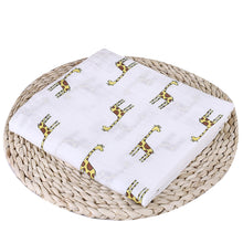 Load image into Gallery viewer, Bamboo Cotton Muslin Swaddle Blanket | Giraffe