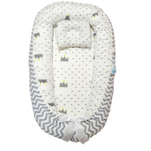 Load image into Gallery viewer, Bitsy Boo Newborn Bed Nest Baby Lounger Crowns and Waves