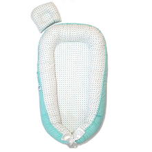 Load image into Gallery viewer, Bitsy-Boo Newborn Bed Nest Baby Lounger Baby Blue