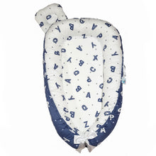 Load image into Gallery viewer, Bitsy Boo Newborn Bed Nest Baby Lounger Alphabet