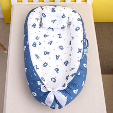 Load image into Gallery viewer, Bitsy Boo Newborn Bed Nest Baby Lounger Alphabet
