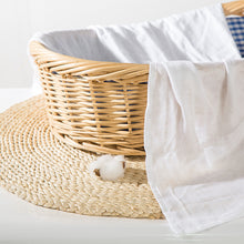 Load image into Gallery viewer, Bamboo Cotton Muslin Swaddle Blanket | White