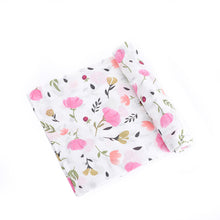 Load image into Gallery viewer, Bamboo Cotton Muslin Swaddle Blanket | Garden