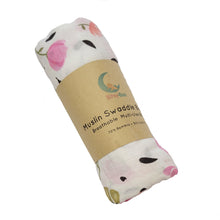 Load image into Gallery viewer, Bamboo Cotton Muslin Swaddle Blanket | Garden