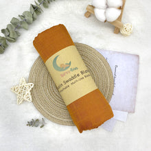 Load image into Gallery viewer, Bamboo Cotton Muslin Swaddle Blanket | Brown
