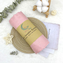 Load image into Gallery viewer, Bamboo Cotton Muslin Swaddle Blanket | Pink