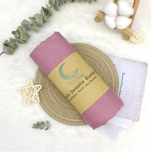 Load image into Gallery viewer, Bamboo Cotton Muslin Swaddle Blanket | Rasberry