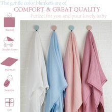 Load image into Gallery viewer, Bamboo Cotton Muslin Swaddle Blanket | Blue