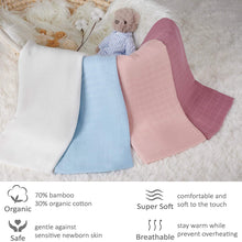 Load image into Gallery viewer, Bamboo Cotton Muslin Swaddle Blanket | Blue