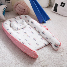 Load image into Gallery viewer, Bitsy-Boo Newborn Bed Nest Baby Lounger Pink Forest - Bitsy-Boo Shop