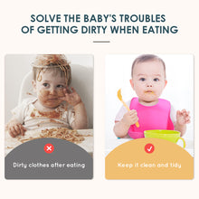 Load image into Gallery viewer, Waterproof Silicone Bucket Baby Bib | Beige