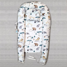 Load image into Gallery viewer, Bitsy-Boo Newborn Bed Nest Baby Lounger Zoo - Bitsy-Boo Shop