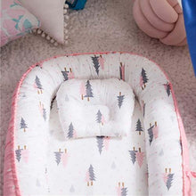 Load image into Gallery viewer, Bitsy-Boo Newborn Bed Nest Baby Lounger Pink Forest - Bitsy-Boo ShopBitsy-Boo Newborn Bed Nest Baby Lounger Pink Forest - Bitsy-Boo Shop