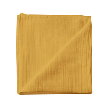 Load image into Gallery viewer, Bitsy-Boo Bamboo Cotton Muslin Swaddle Blanket | Mustard
