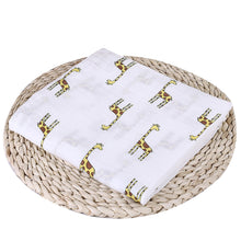 Load image into Gallery viewer, Bitsy-Boo Bamboo Cotton Muslin Swaddle Blanket | Giraffe
