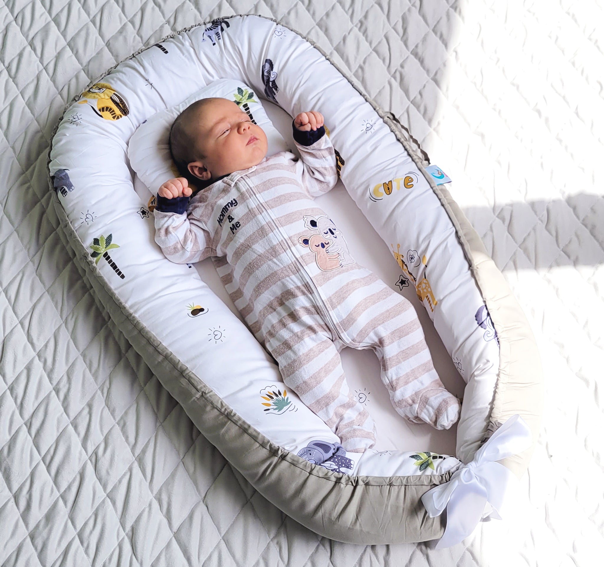 Baby Lounger Nest Bed, Organic Cotton Bed