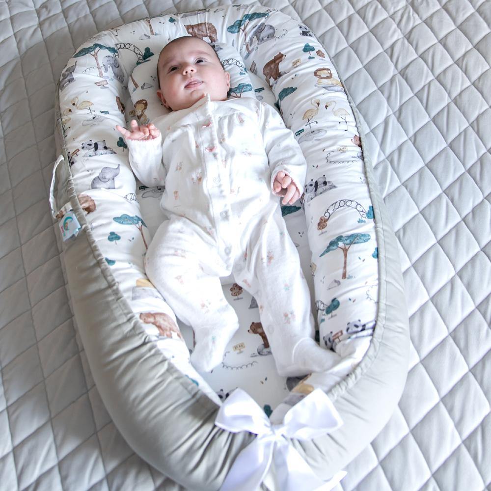 Bitsy-Boo Newborn Bed Nest Baby Lounger Zoo - Bitsy-Boo Shop
