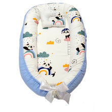 Load image into Gallery viewer, Bitsy Boo Newborn Bed Nest Baby Lounger Panda&#39;s World
