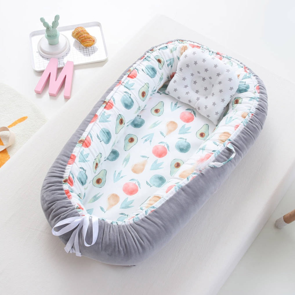 Bitsy-Boo Newborn Bed Nest Baby Lounger Fruits