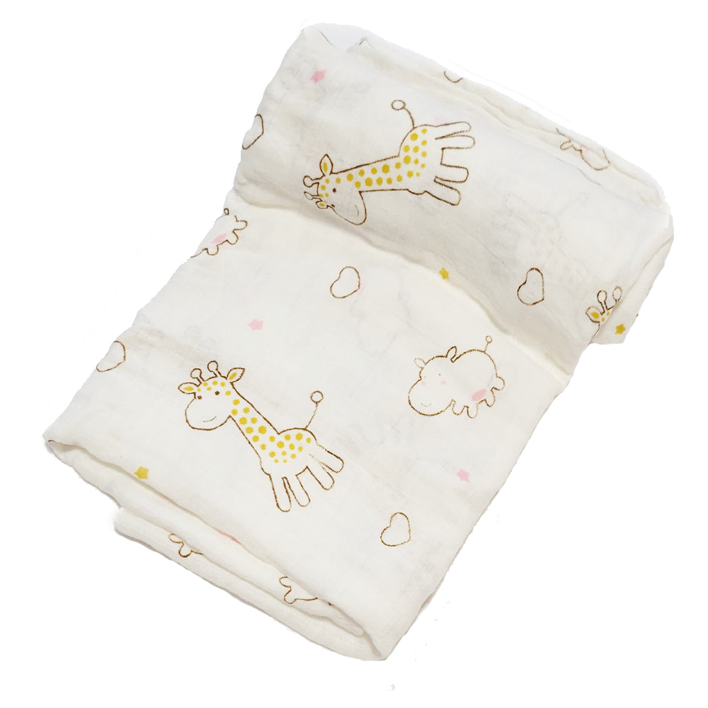 Bitsy-Boo Bamboo Cotton Muslin Swaddle Blanket | Zoo