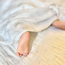 Load image into Gallery viewer, Bitsy-Boo Bamboo Cotton Muslin Swaddle Blanket | White
